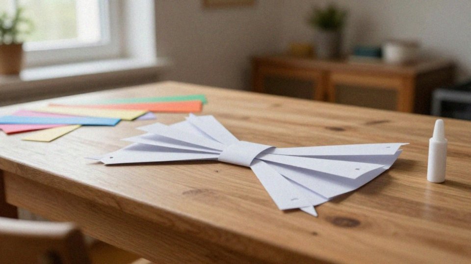 Jak zrobić kokardę z ośmiu pasków papieru?