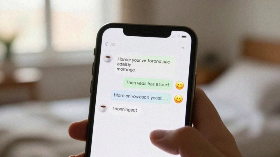 Czy emotki pasują do porannego SMS-a?