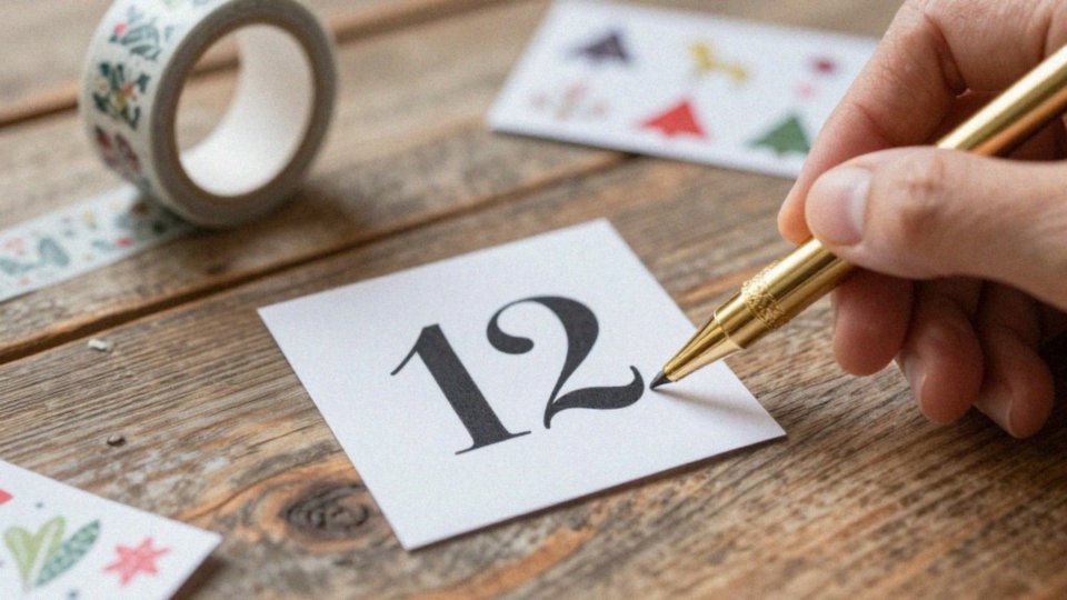 Jak ozdobić numerki i etykiety kalendarza adwentowego?