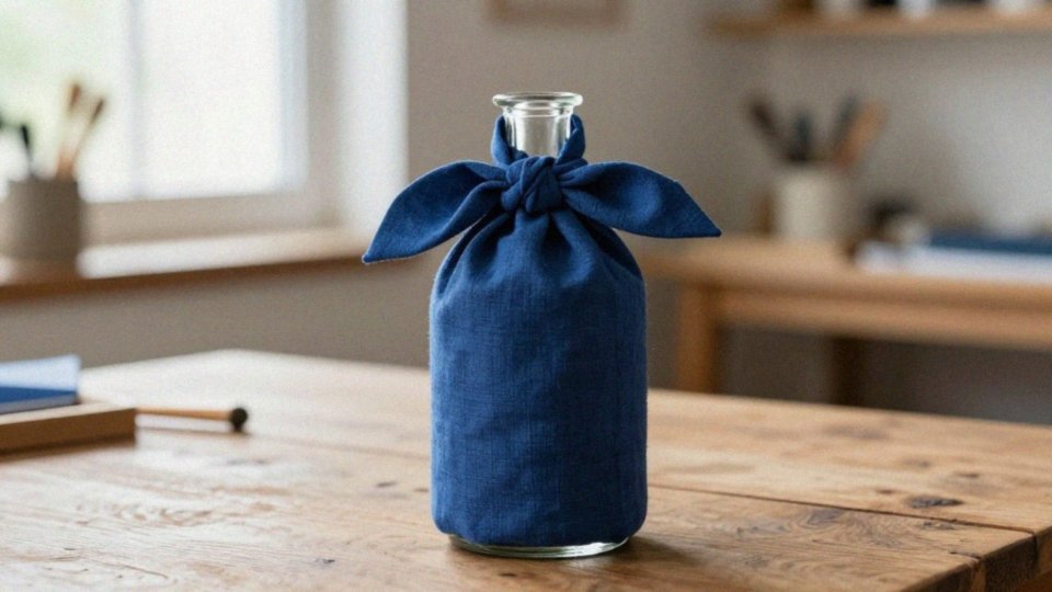 Jak owinąć butelkę techniką furoshiki?