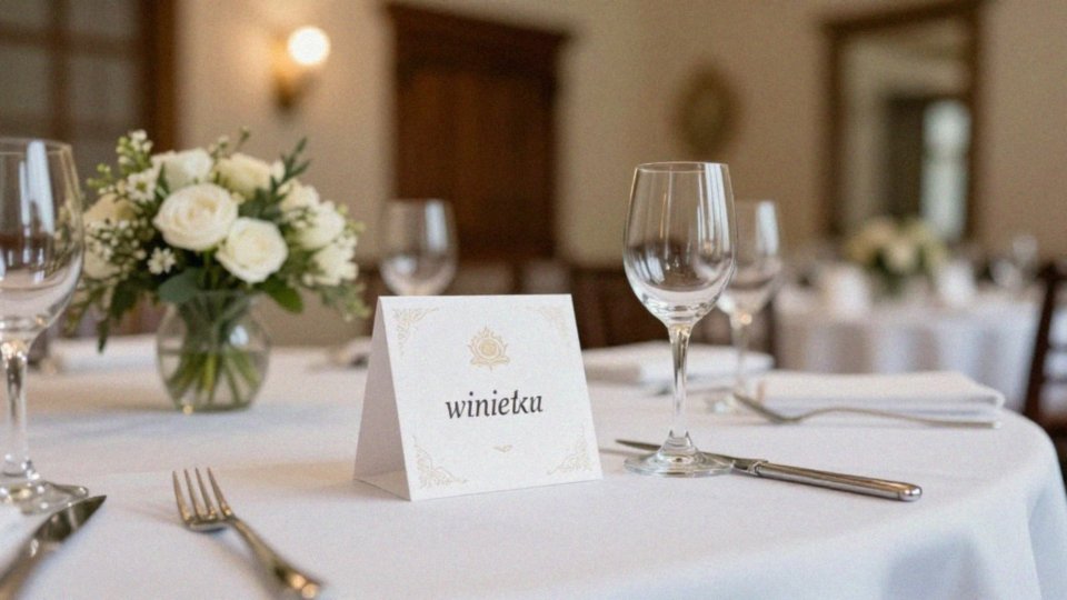 Winietki na wesele — tak czy nie?
