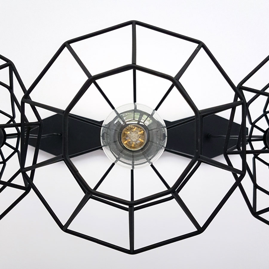 Poremontowe spełnianie marzeń małych - żyrandol industrailany, lampa