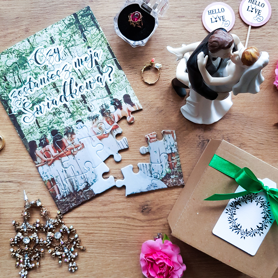 Jak poprosić o&nbsp;bycie świadkową? - Czy&nbsp;zostaniesz moją świadkową? - puzzle