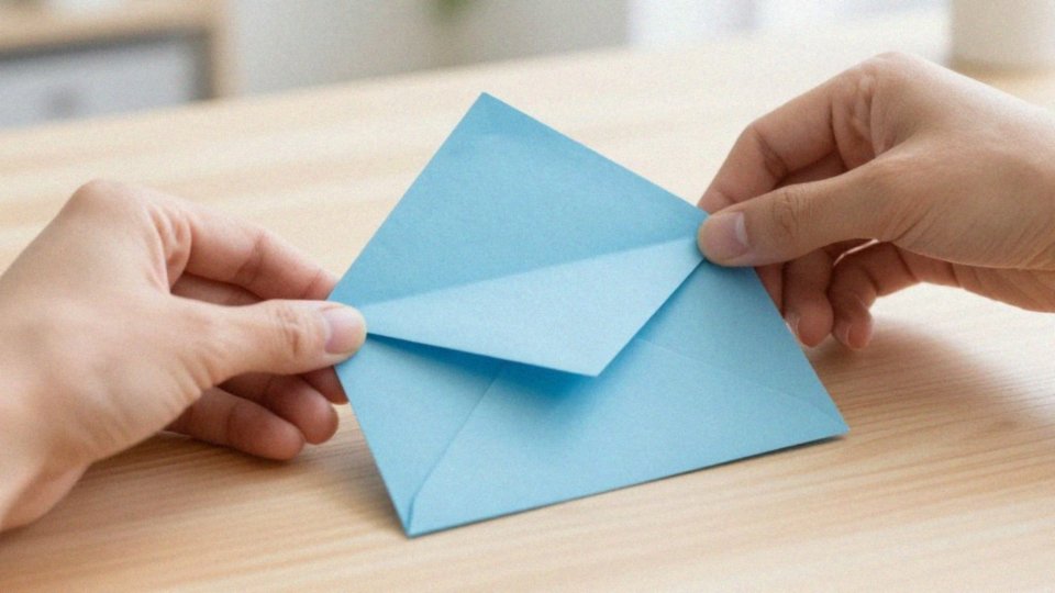 Jak szybko i łatwo złożyć kopertę origami?