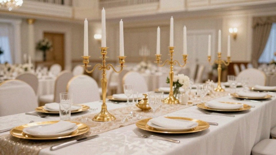 Jak zaplanować dekoracje weselne w stylu glamour?