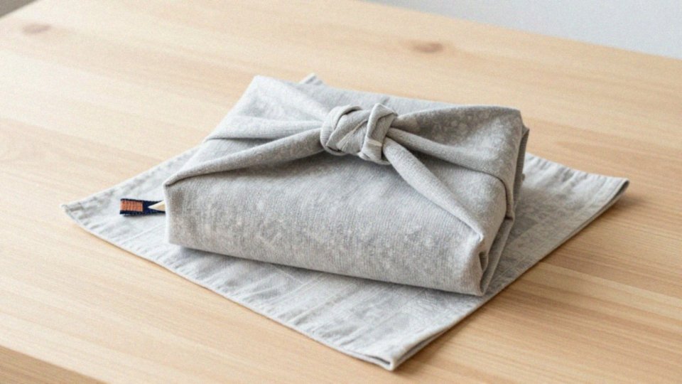 Jak zapakować sweter metodą furoshiki?