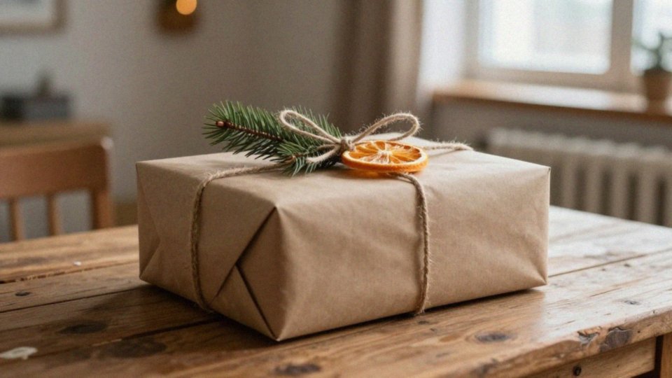 Jak ozdobić duży prezent naturalnymi materiałami?