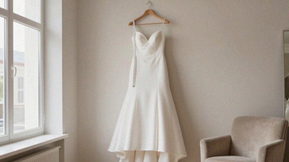 Jak dopasować rozmiar gładkiej sukni ślubnej?