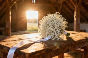 Bukiet ślubny z gipsówki — elegancja i nowoczesny styl w jednym