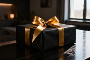 Czarny papier prezentowy — elegancja w pakowaniu na każdą okazję