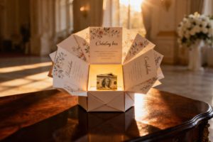 Exploding box zaproszenie na ślub — oryginalny sposób na zaproszenie gości