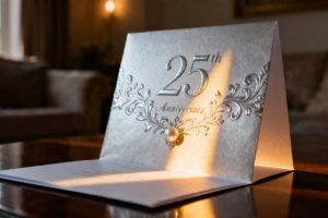 Kartki na 25-lecie ślubu — jak je wykonać i jakie życzenia napisać?