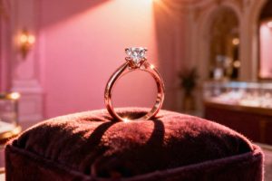 Pierścionek zaręczynowy z różowego złota — elegancja i trwałość w jednym