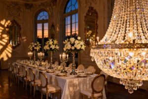 Sala w stylu glamour — jak wybrać i zaaranżować idealne przyjęcie?