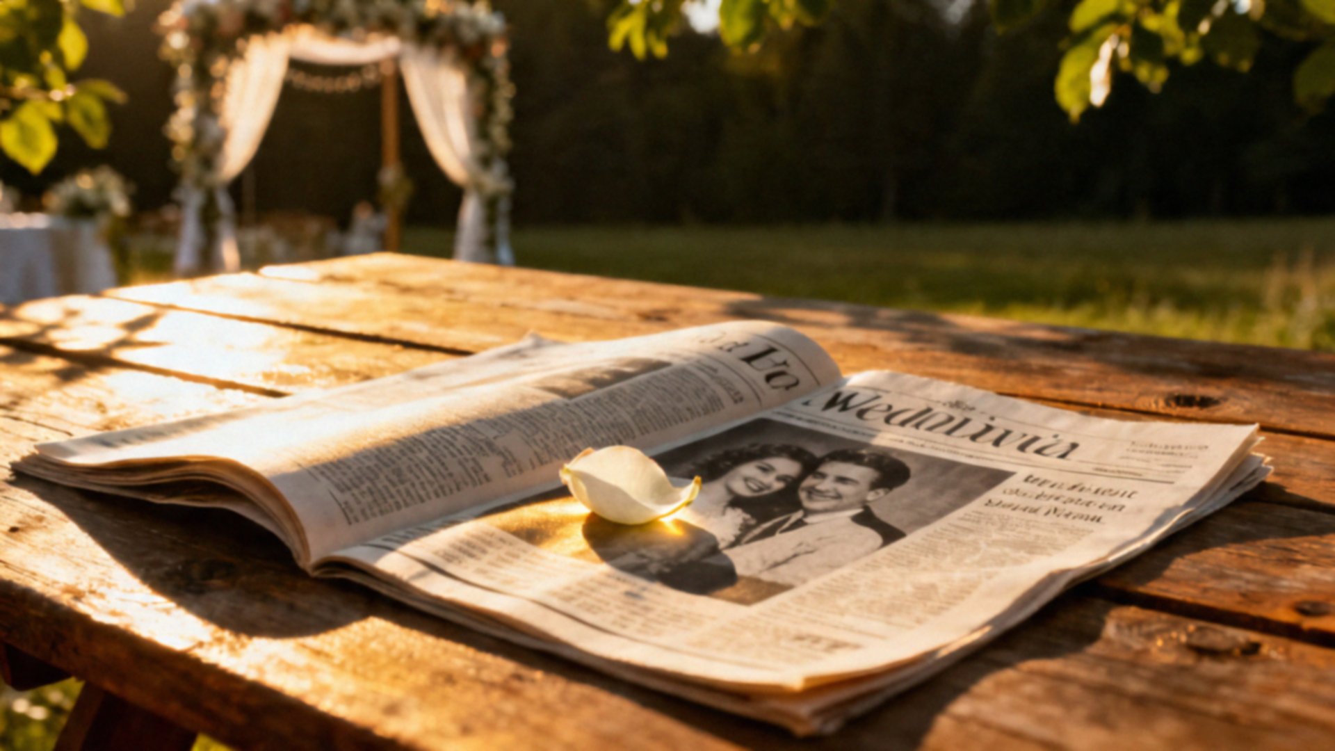 Gazeta weselna — jak ją zaprojektować i co w niej umieścić?