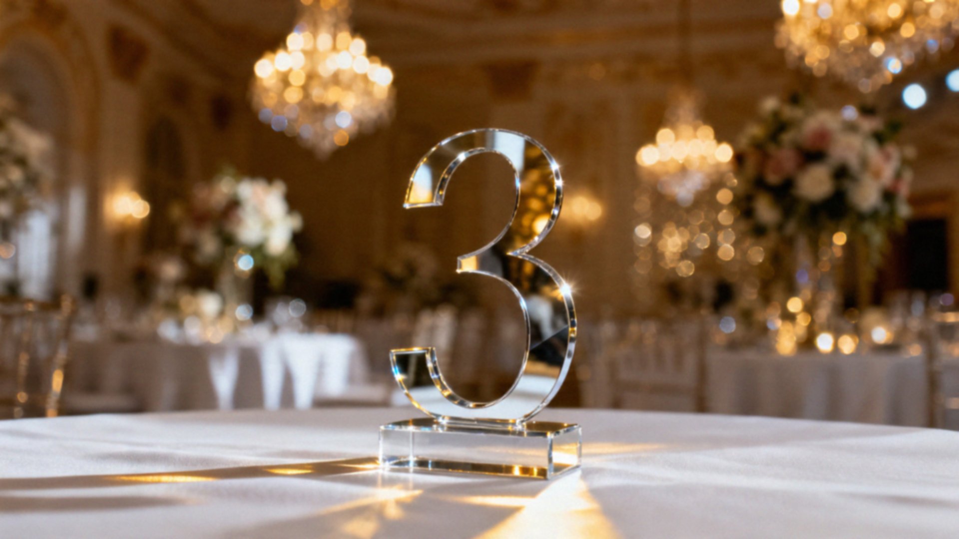 Srebrne numerki na stół — elegancja i praktyczność na Twoim weselu