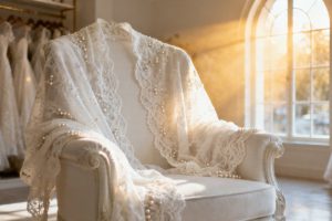 Szal biały do ślubu — elegancki dodatek i praktyczne rozwiązanie