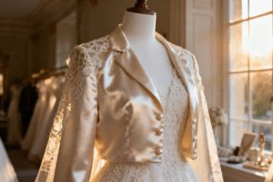 Żakiet ślubny ivory — jak dobrać fason i stylizować na wielki dzień?